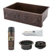 Premier Copper Products - KSP3_KASDB33229G Kitchen Sink and Drain Package-DirectSinks