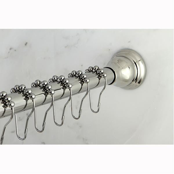 Kingston Brass Edenscape Straight Shower Curtain Rod with Shower Curtain Rings-Bathroom Accessories-Free Shipping-Directsinks.