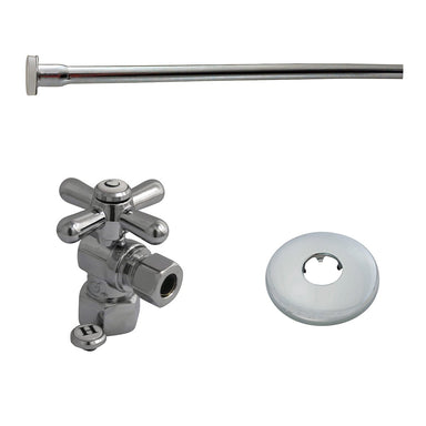 Kingston Brass Trimscape Toilet Supply Kits Combo, 1/2" IPS Inlet, 3/8" Comp Outlet-Bathroom Accessories-Free Shipping-Directsinks.
