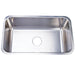 Gourmetier KU311810BN Boston Stainless Steel Single Bowl Undermount Kitchen Sink, Satin Nickel-Kitchen Sinks-Free Shipping-Directsinks.