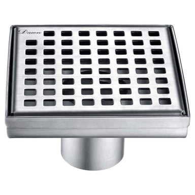 Dawn LBE050504 Brisbane River Series - Square Shower Drain 5"L (Stamping technique & press in the base)-Bathroom Accessories Fast Shipping at DirectSinks.
