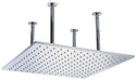 Alfi LED5014 20" Square Solid Stainless Steel Multi Color LED Rain Shower Head-DirectSinks