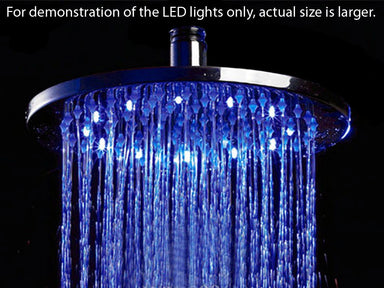 Alfi LED5015 20" Round Solid Stainless Steel Multi Color LED Rain Shower Head-DirectSinks