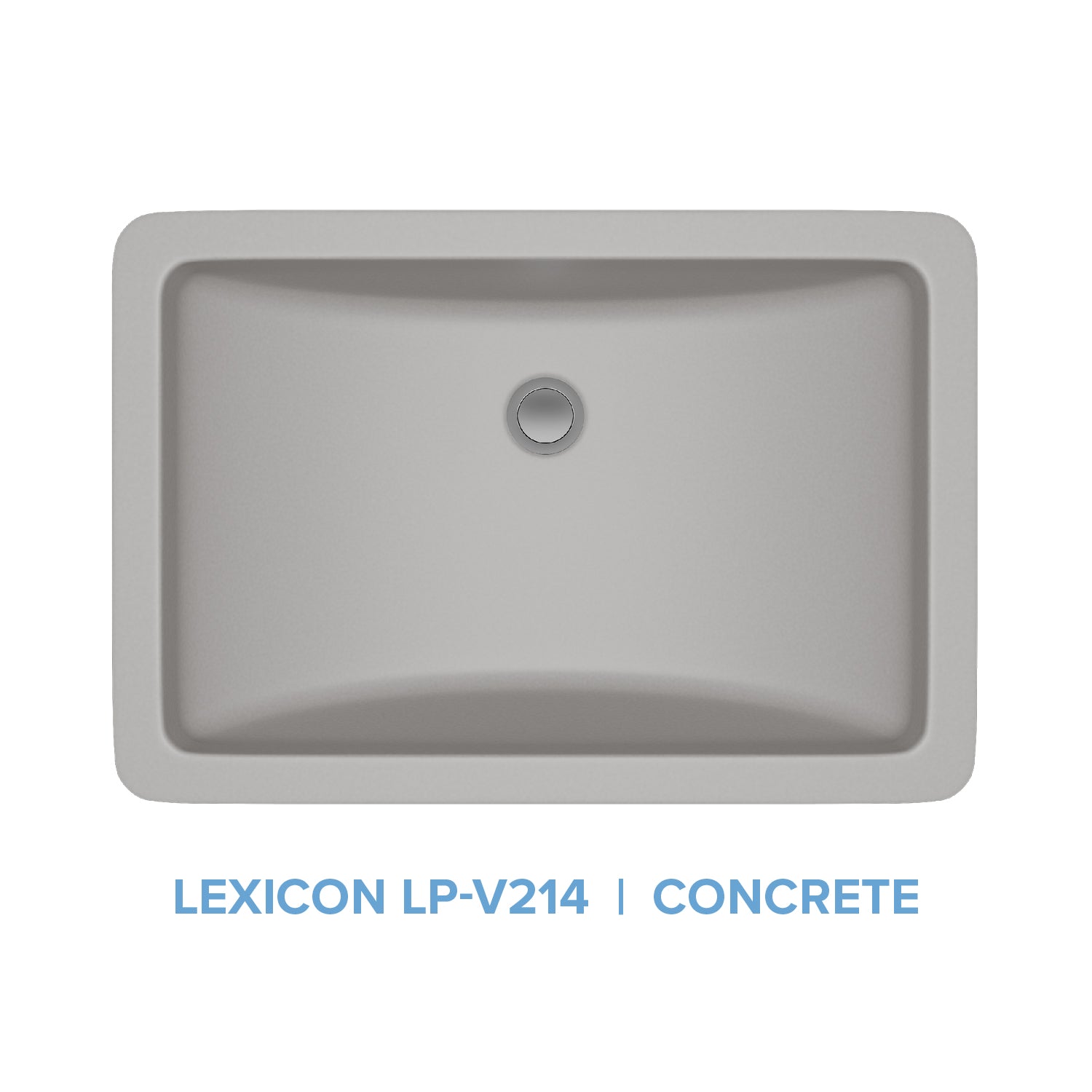 Lexicon Platinum V214 Quartz Composite Rectangle Vanity Sink