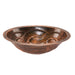 Premier Copper Products Oval Braid Under Counter Hammered Copper Sink-DirectSinks