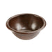 Premier Copper Products 14" Round Self Rimming Hammered Copper Sink-DirectSinks