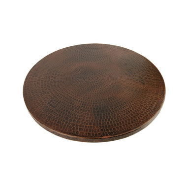 Premier Copper Products 18" Hand Hammered Copper Lazy Susan-DirectSinks