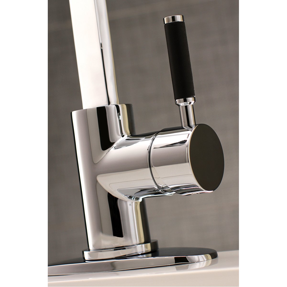 Kingston Brass Fauceture Kaiser Single-Handle Bathroom Faucet with Drain