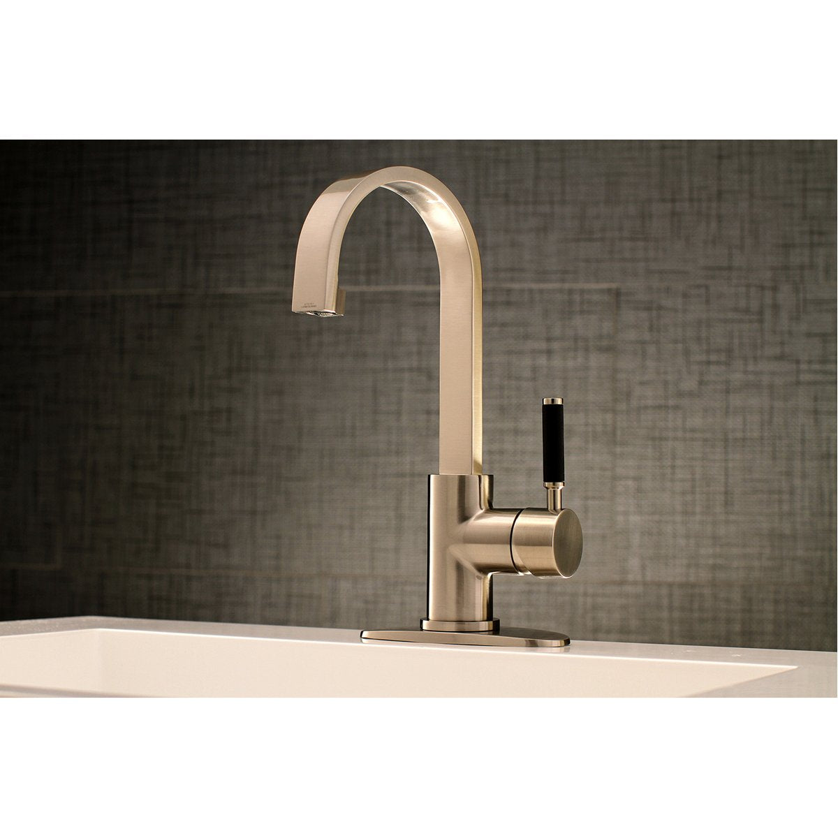 Kingston Brass Fauceture Kaiser Single-Handle Bathroom Faucet with Drain