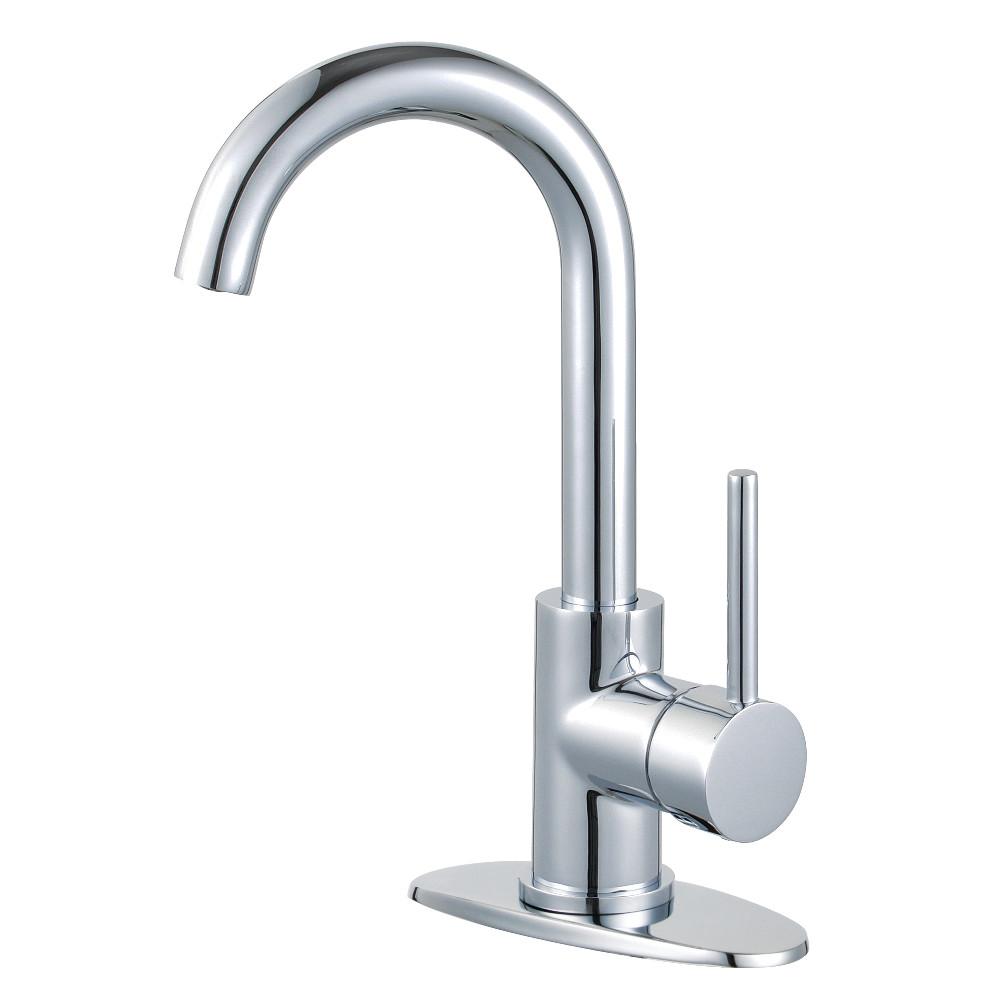 Kingston Brass Fauceture LS843XDL-P Concord Single-Handle Bathroom Faucet with Push Pop-Up