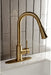 Gourmetier LS8723DL Concord Single-Handle Pull-Down Kitchen Faucet, Brushed Brass
