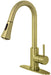 Gourmetier LS8723DL Concord Single-Handle Pull-Down Kitchen Faucet, Brushed Brass