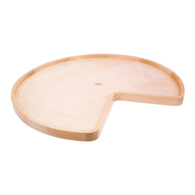 Hardware Resources 24" Diameter Kidney Wooden Lazy Susan with Hole-DirectSinks