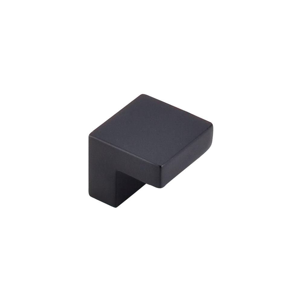 Top Knobs Square Knob in Flat Black-DirectSinks