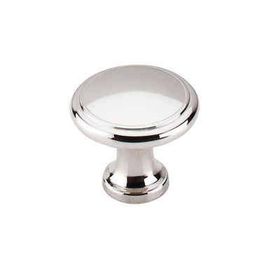 Top Knobs Ringed Knob in Polished Nickel-DirectSinks