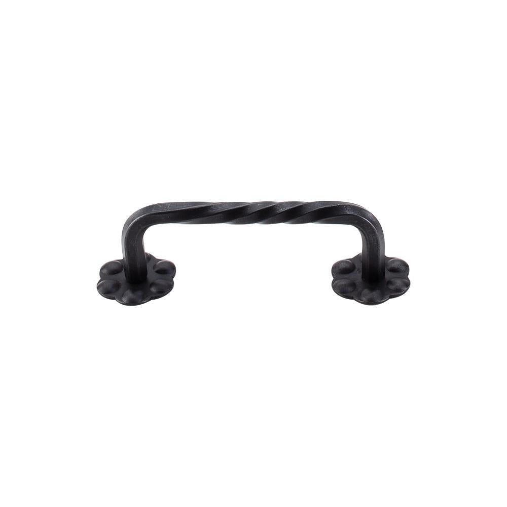 Top Knobs Thin Twist D Pull with Backplate-DirectSinks