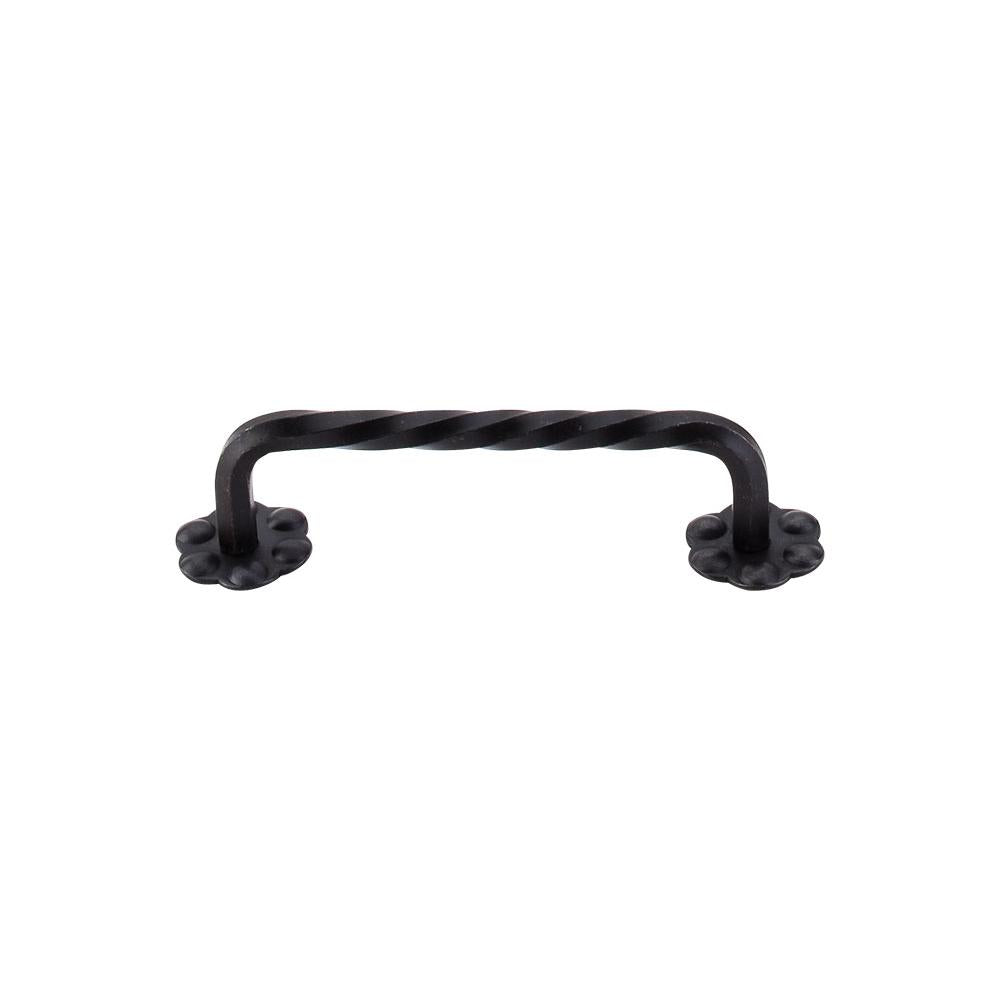 Top Knobs Thin Twist D Pull with Backplate-DirectSinks
