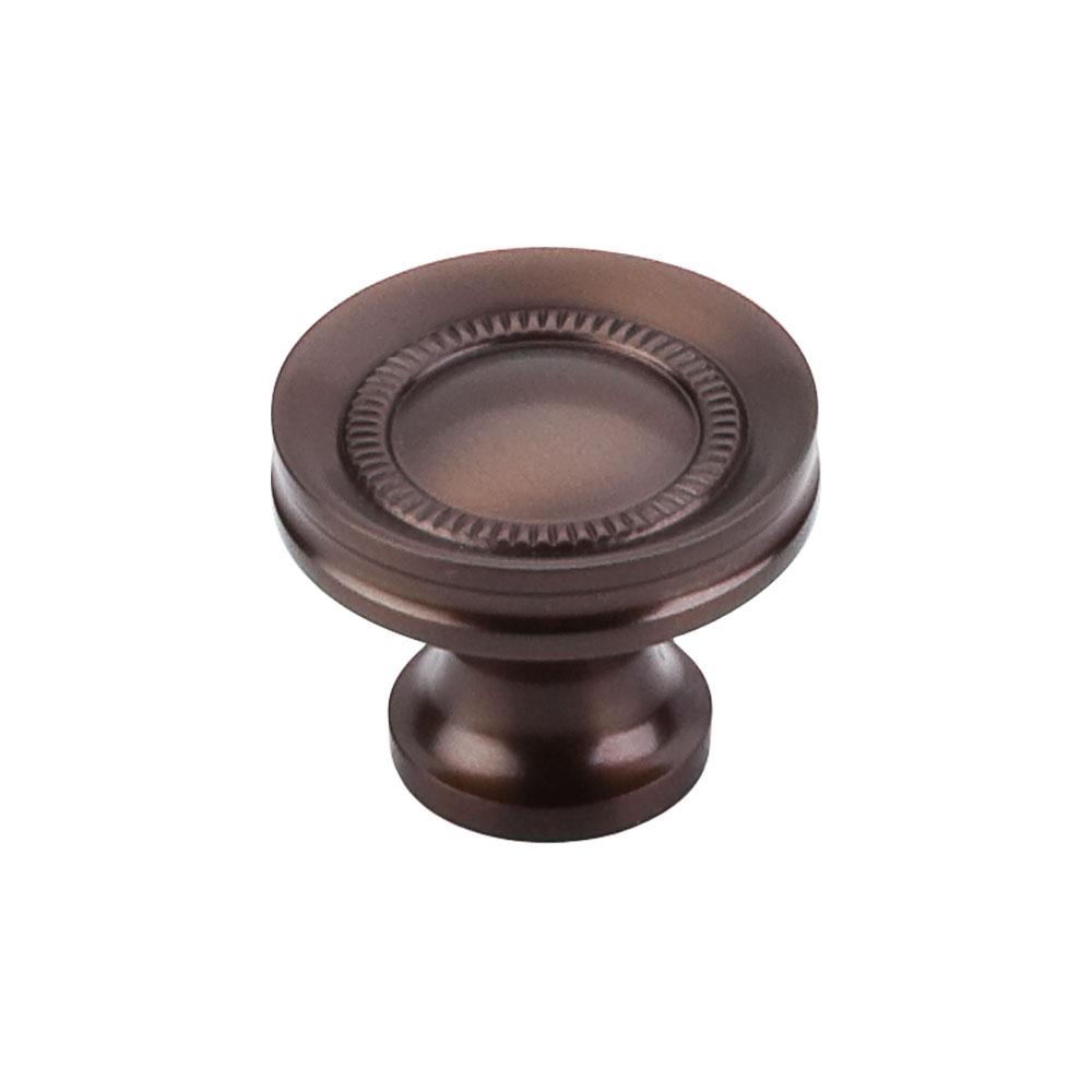 Top Knobs Button Faced Knob in Oil Rubbed Bronze-DirectSinks