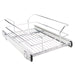 Hardware Resources Polished Chrome Pullout Basket for Cabinet Opening-DirectSinks