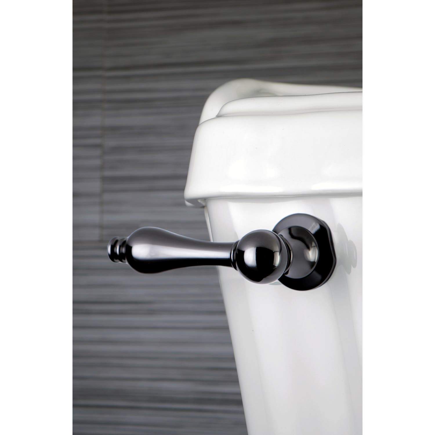 Kingston Brass NKTAL Water Onyx Toilet Tank Lever in Black Stainless Steel