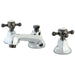 Kingston Brass Water Onyx 8" to 16" Widespread Lavatory Faucet with Brass Pop-up Drain-Bathroom Faucets-Free Shipping-Directsinks.