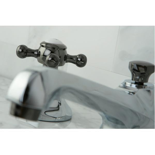 Kingston Brass Water Onyx 8" to 16" Widespread Lavatory Faucet with Brass Pop-up Drain-Bathroom Faucets-Free Shipping-Directsinks.