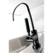 Kingston Brass Gourmetier NS8190DKL Water Onyx Cold Water Filtration Faucet in Black Nickel-Kitchen Faucets-Free Shipping-Directsinks.