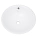 Nantucket Sinks 17-Inch Round White Vessel Sink with Overflow NSV218