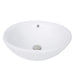 Nantucket Sinks 17-Inch Round White Vessel Sink with Overflow NSV218