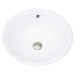Nantucket Sinks 17-Inch Round White Vessel Sink with Overflow NSV218