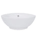 Nantucket Sinks 17-Inch Round White Vessel Sink with Overflow NSV218