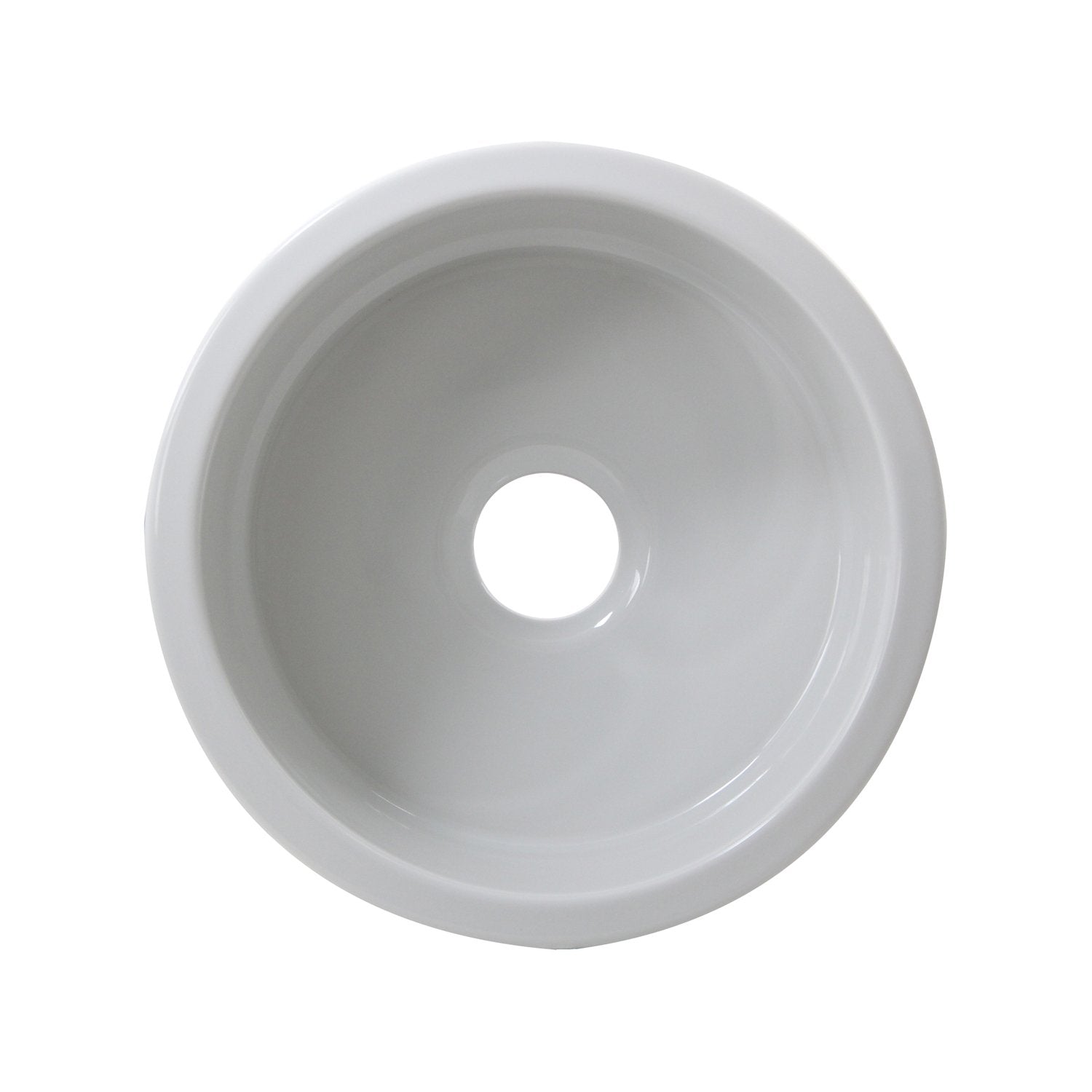 Nantucket Sinks 18" Fireclay Round Bar-Prep Sink