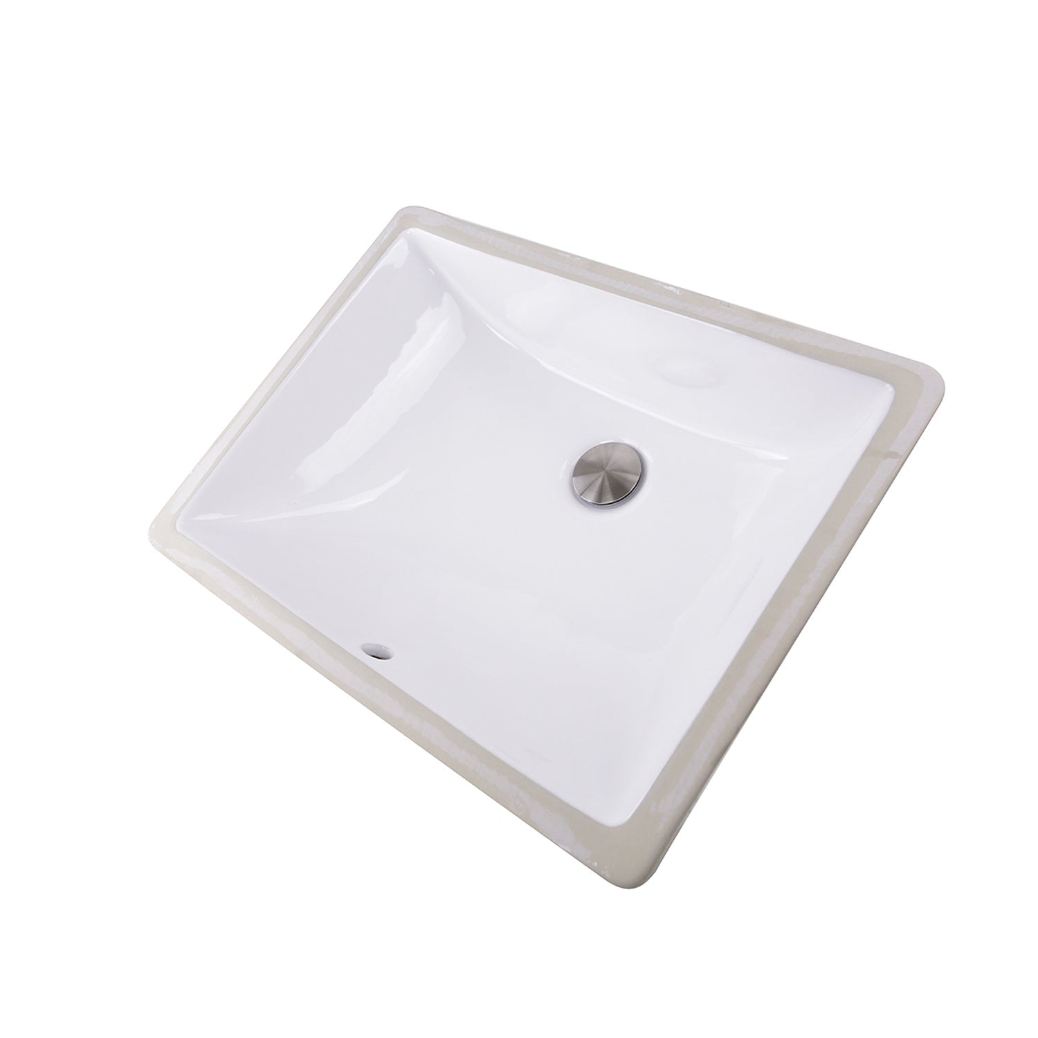 Nantucket Sinks 18-Inch x 13-Inch Undermount Ceramic Sink in White UM-18x13-W