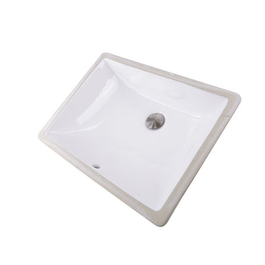Nantucket Sinks 18-Inch x 13-Inch Undermount Ceramic Sink in White UM-18x13-W