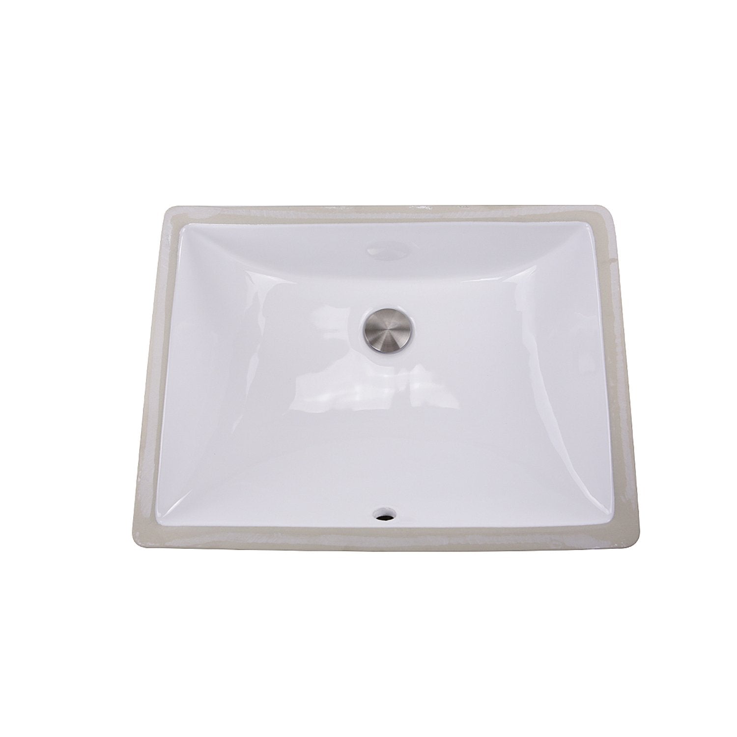Nantucket Sinks 18-Inch x 13-Inch Undermount Ceramic Sink in White UM-18x13-W