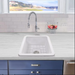 Nantucket Sinks 18" Undermount Fireclay Kitchen Sink Wellfleet-1818W