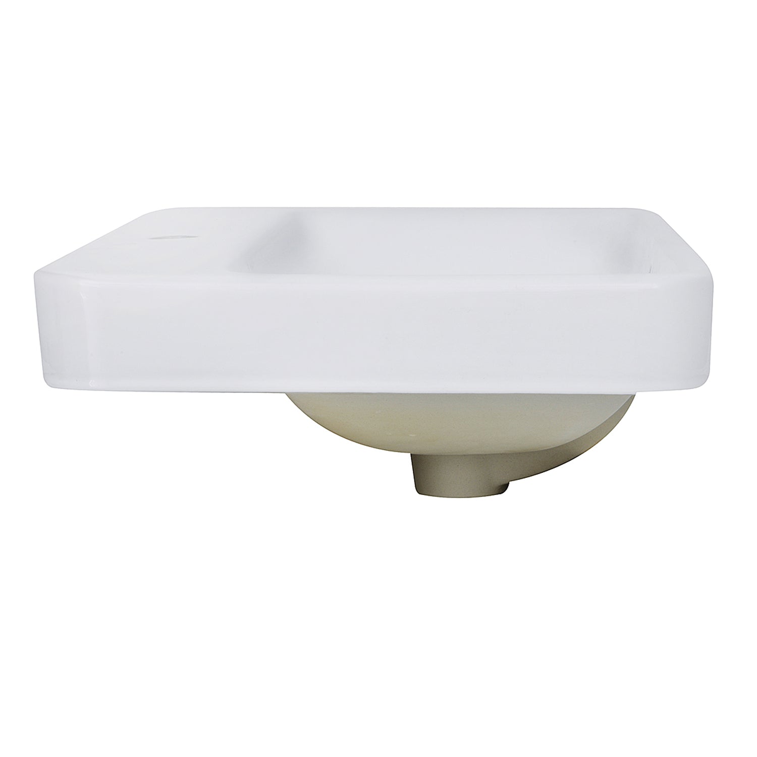 Nantucket Sinks 23-Inch 1-Hole Rectangular Drop-In Ceramic Vanity Sink DI-2317-R1