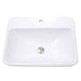 Nantucket Sinks 23-Inch 1-Hole Rectangular Drop-In Ceramic Vanity Sink DI-2317-R1