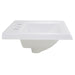 Nantucket Sinks 23-Inch Rectangular Drop-In Ceramic Vanity Sink for 8" Centers