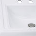 Nantucket Sinks 23-Inch Rectangular Drop-In Ceramic Vanity Sink for 8" Centers