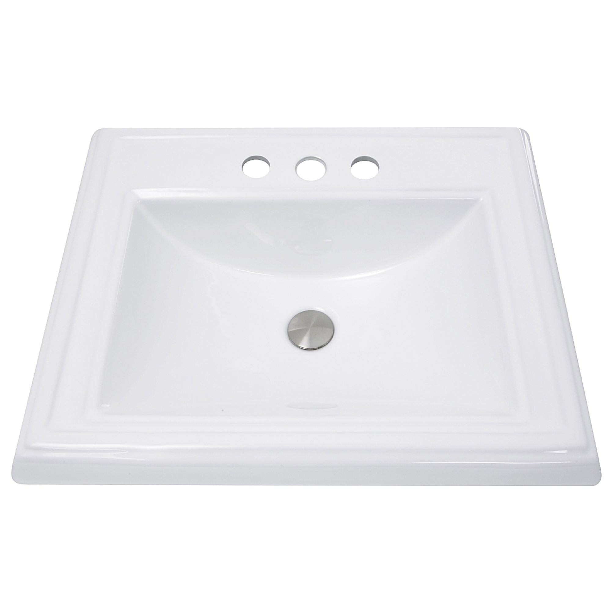 Nantucket Sinks 23" Rectangular Drop-In Vanity Sink for 4" Spread Faucet