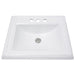 Nantucket Sinks 23" Rectangular Drop-In Vanity Sink for 4" Spread Faucet
