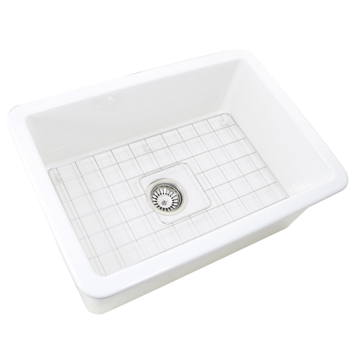Nantucket Sinks 27" Undermount Fireclay Kitchen Sink Wellfleet-2719W