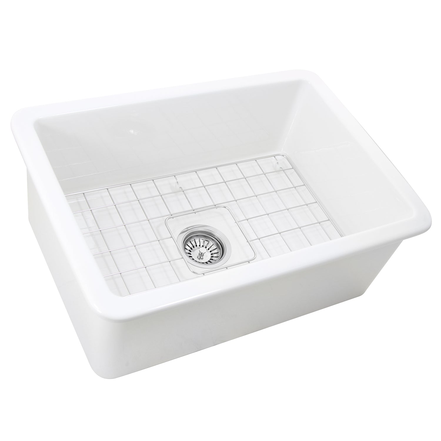 Nantucket Sinks 27" Undermount Fireclay Kitchen Sink Wellfleet-2719W
