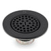 Nantucket Sinks 3-Inch Utility Sink Grid Drain | Matte Black