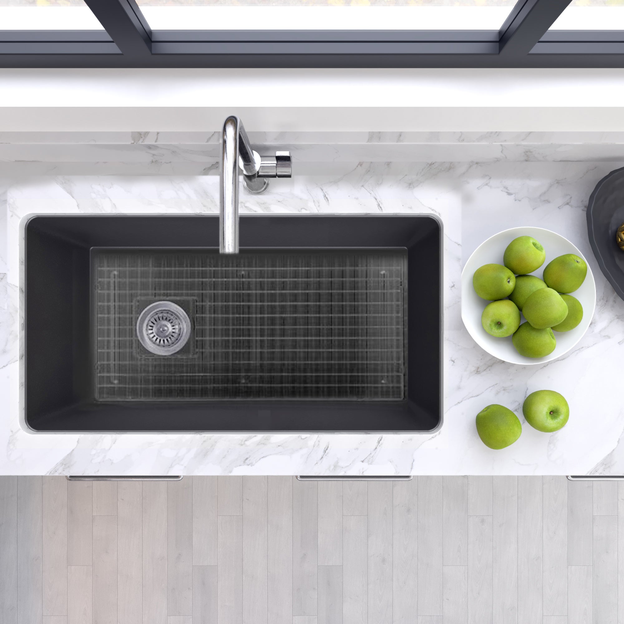 Nantucket Sinks 34" Undermount Fireclay Kitchen Sink