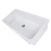 Nantucket Sinks 35.5-Inch Rectangular Italian Fireclay Vessel Sink