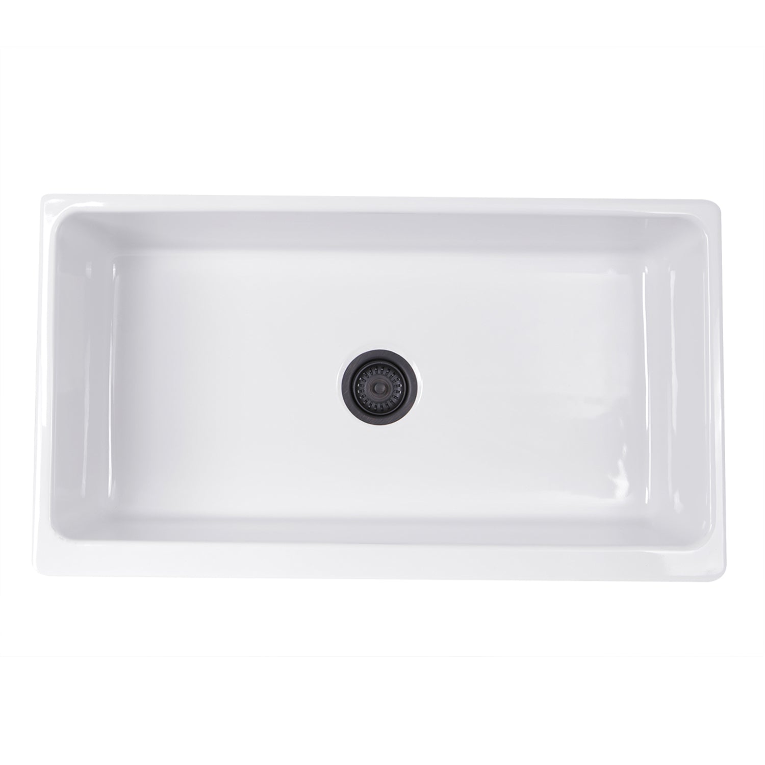 Nantucket Sinks 36" Decorative Farmhouse Fireclay Sink