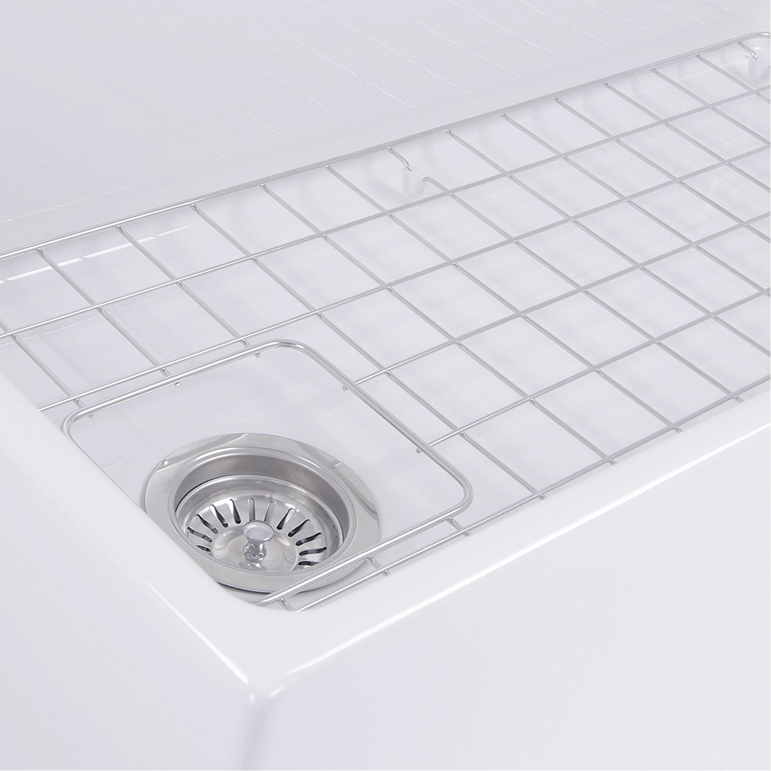 Nantucket Sinks 36" Farmhouse Fireclay Sink with Offset Drain and Grid