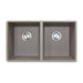 Nantucket Sinks 50/50 Double Bowl Undermount Granite Composite